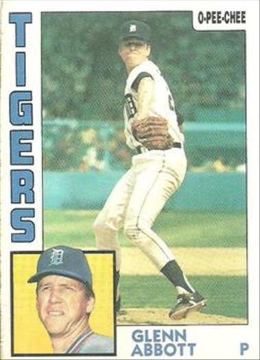 1984 O-Pee-Chee Baseball Cards 356     Glenn Abbott